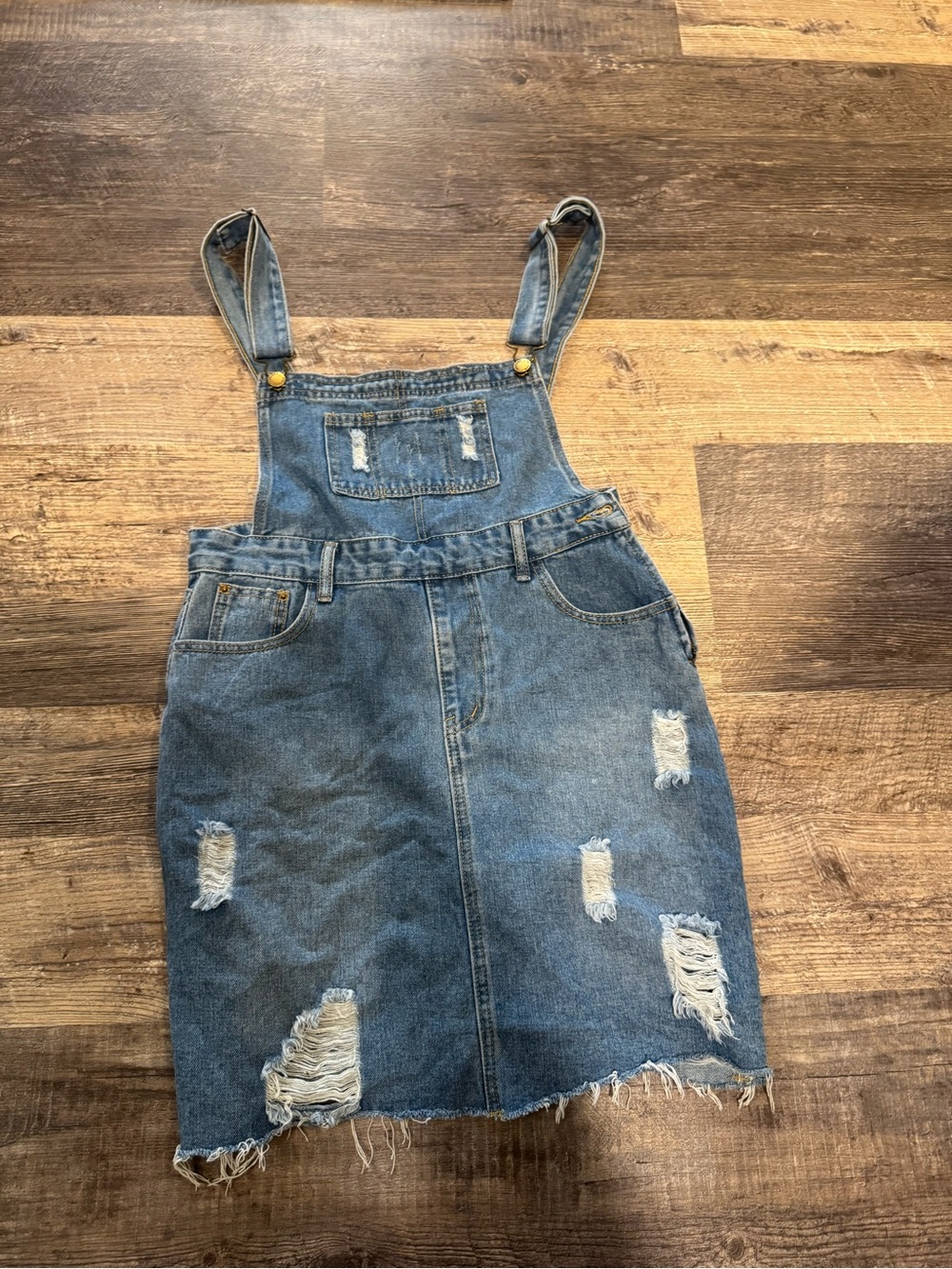 Heritage Light Blue Denim Overall Skirt